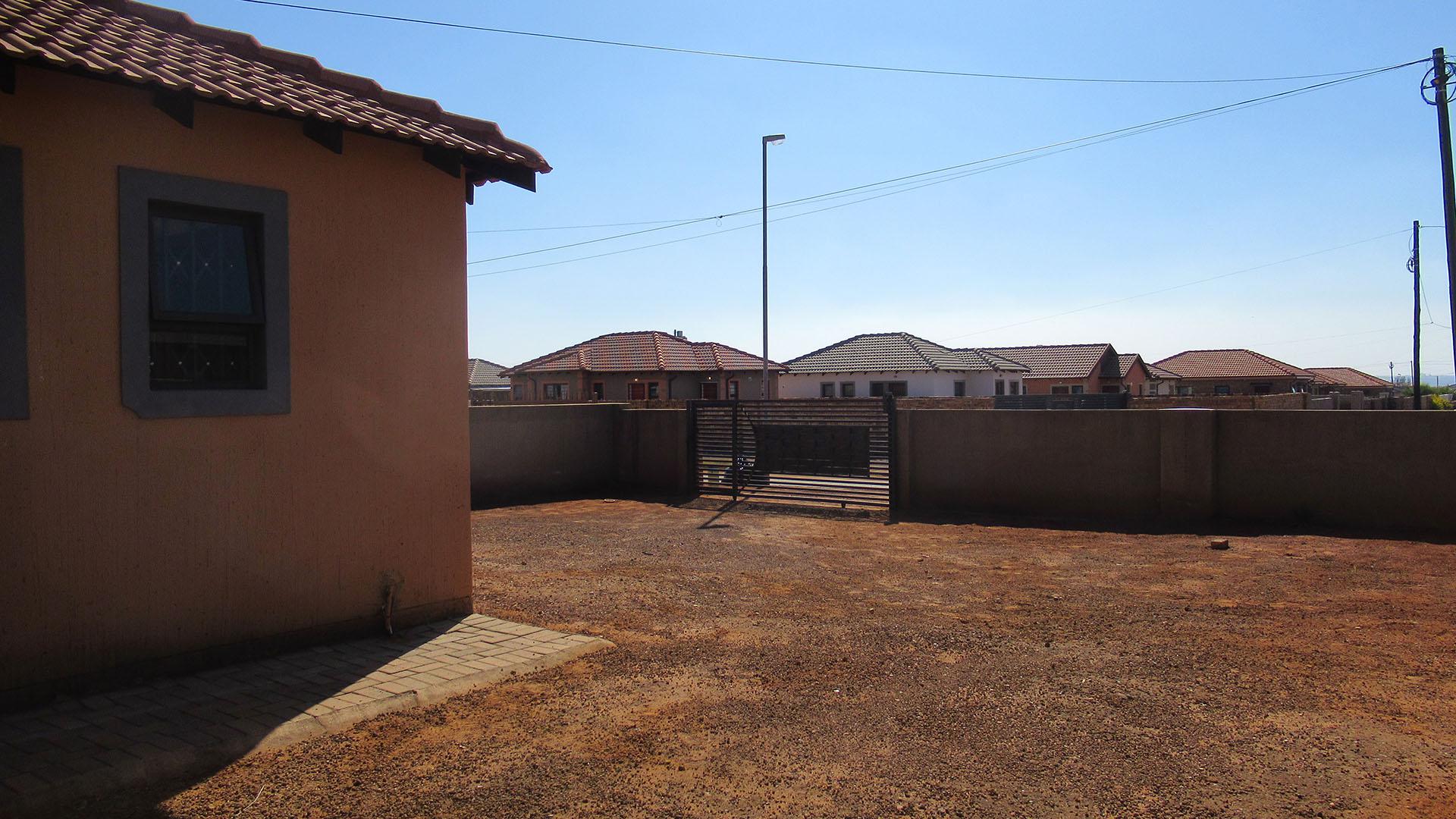 Backyard of property in Westonaria