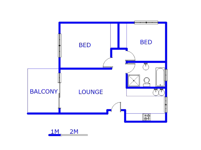 1st Floor - 73m2 of property for sale in Florida