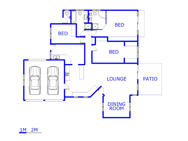 Floor plan of the property in Doornpoort