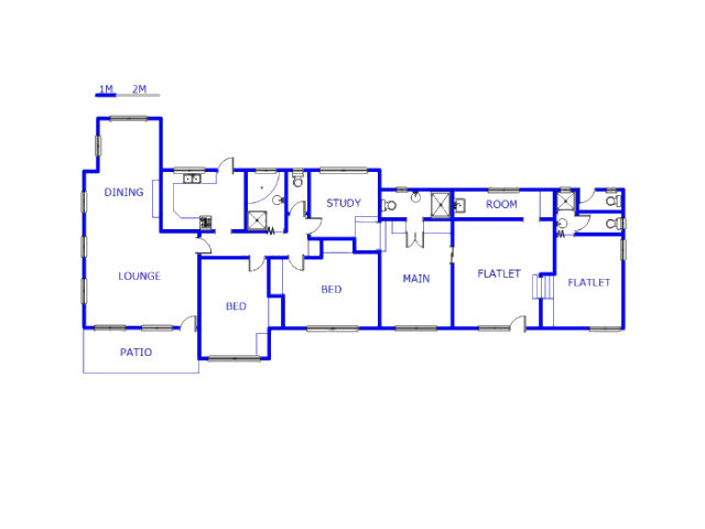 Floor plan of the property in Umtentweni
