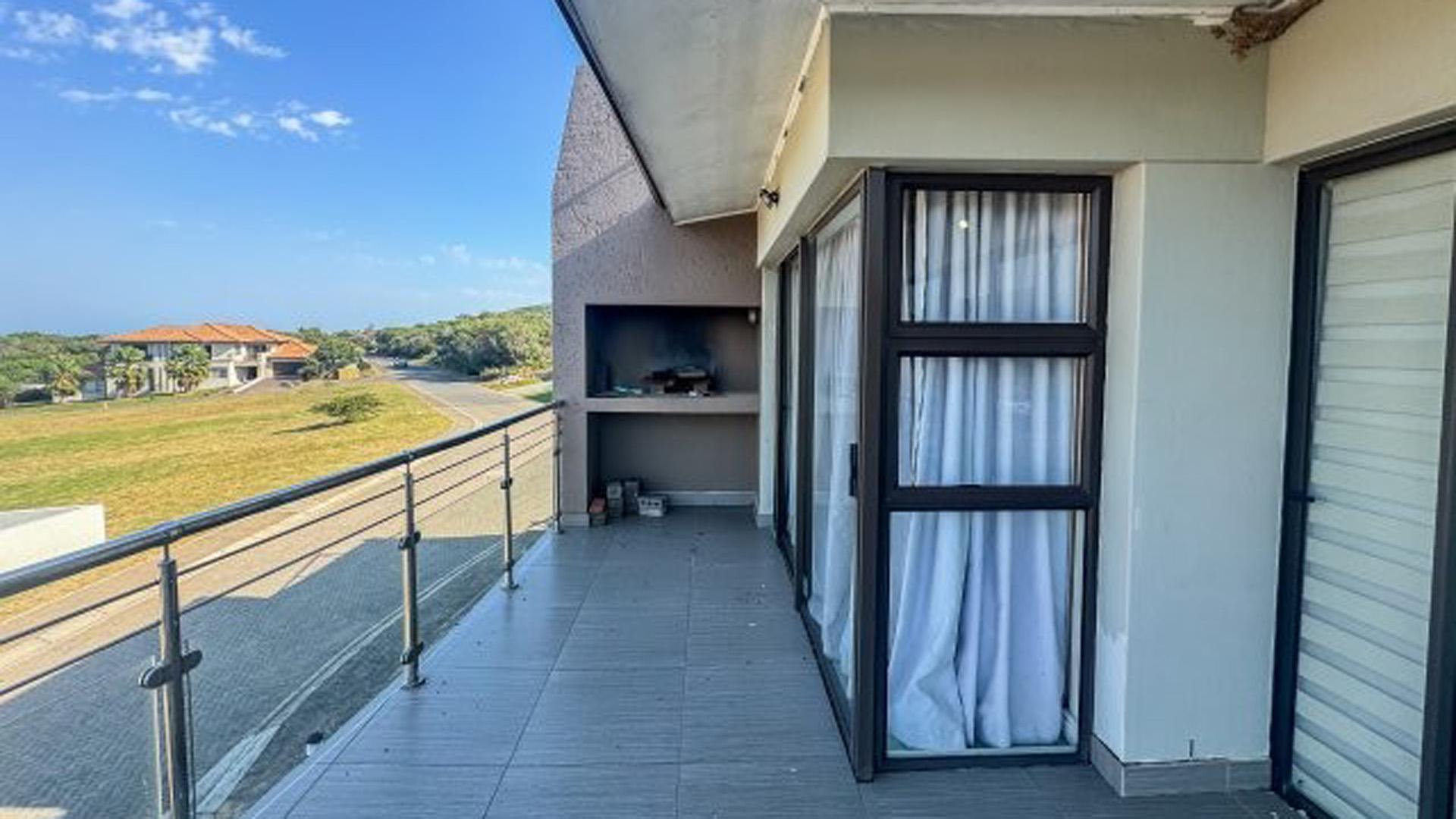 Balcony of property in Winterstrand