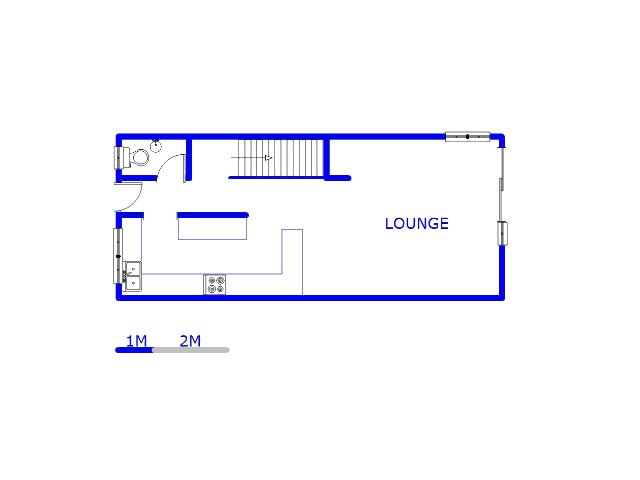 Floor plan of the property in Fontainebleau