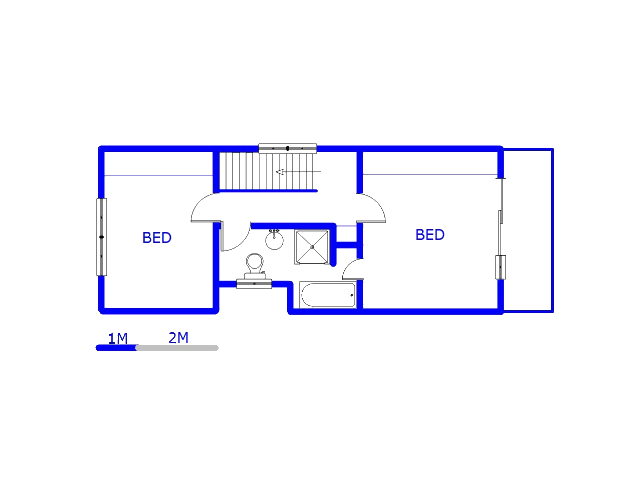 1st Floor - 53m2 of property for sale in Fontainebleau