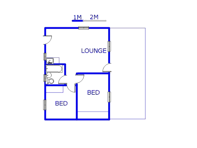 Floor plan of the property in Windmill Park