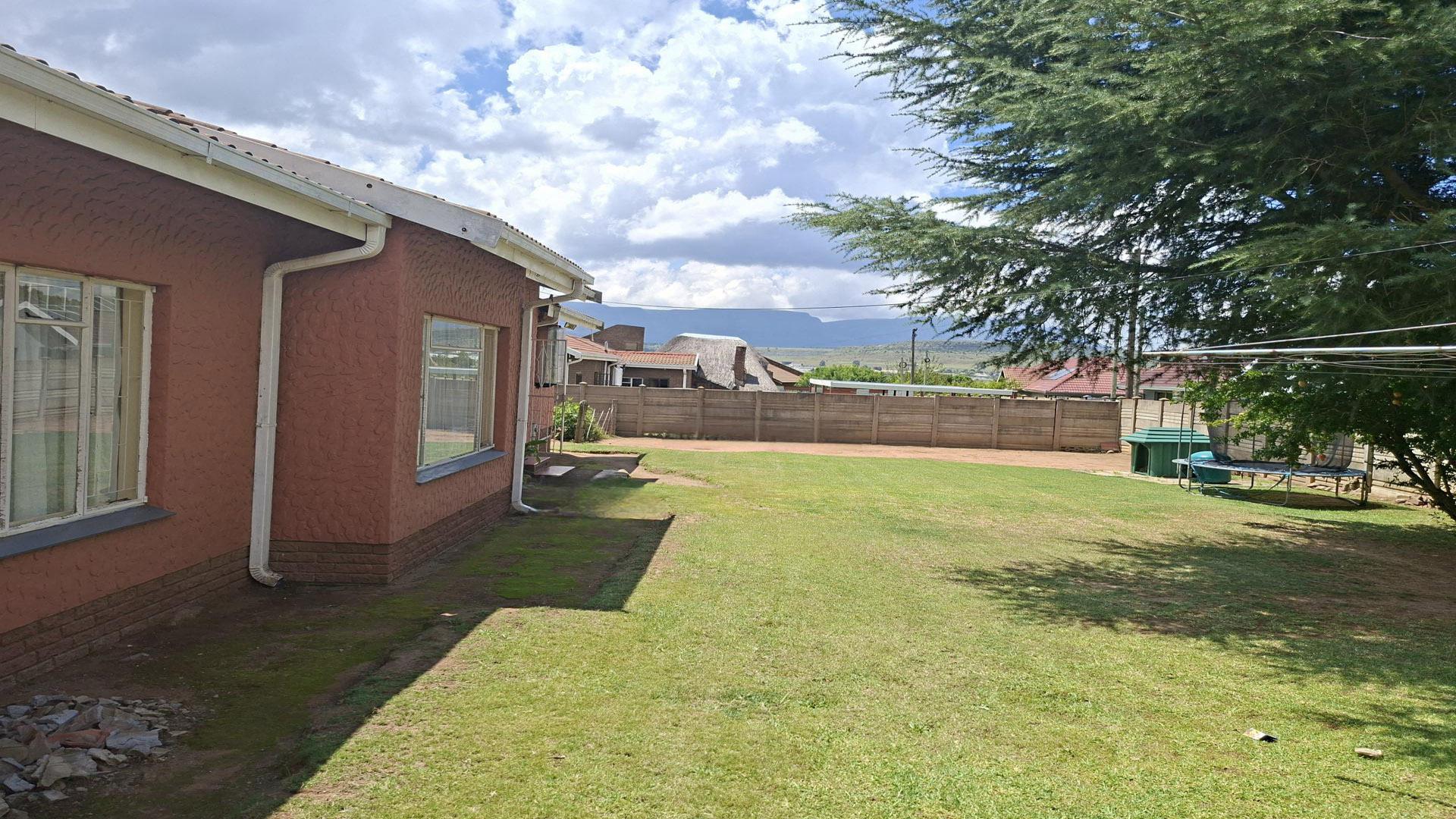 Backyard of property in Harrismith