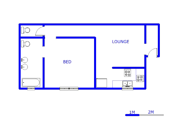 Floor plan of the property in South Hills