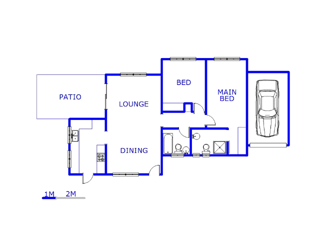 Floor plan of the property in Buccleuch