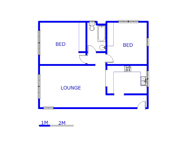 Floor plan of the property in Florida