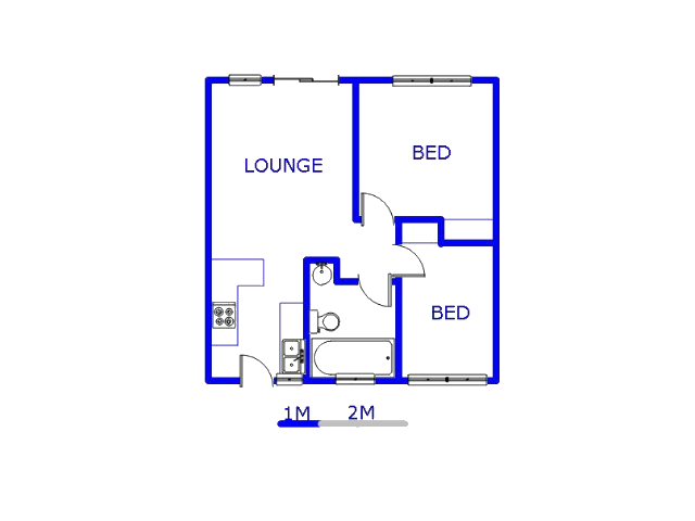 Floor plan of the property in Hughes