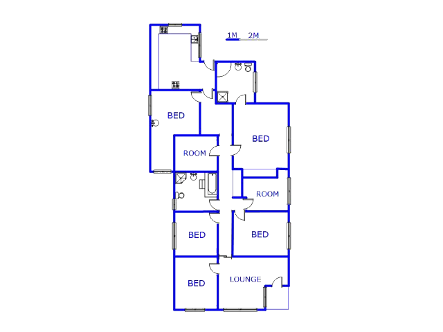 Floor plan of the property in South Hills