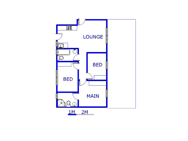 Ground Floor - 102m2 of property for sale in Windmill Park