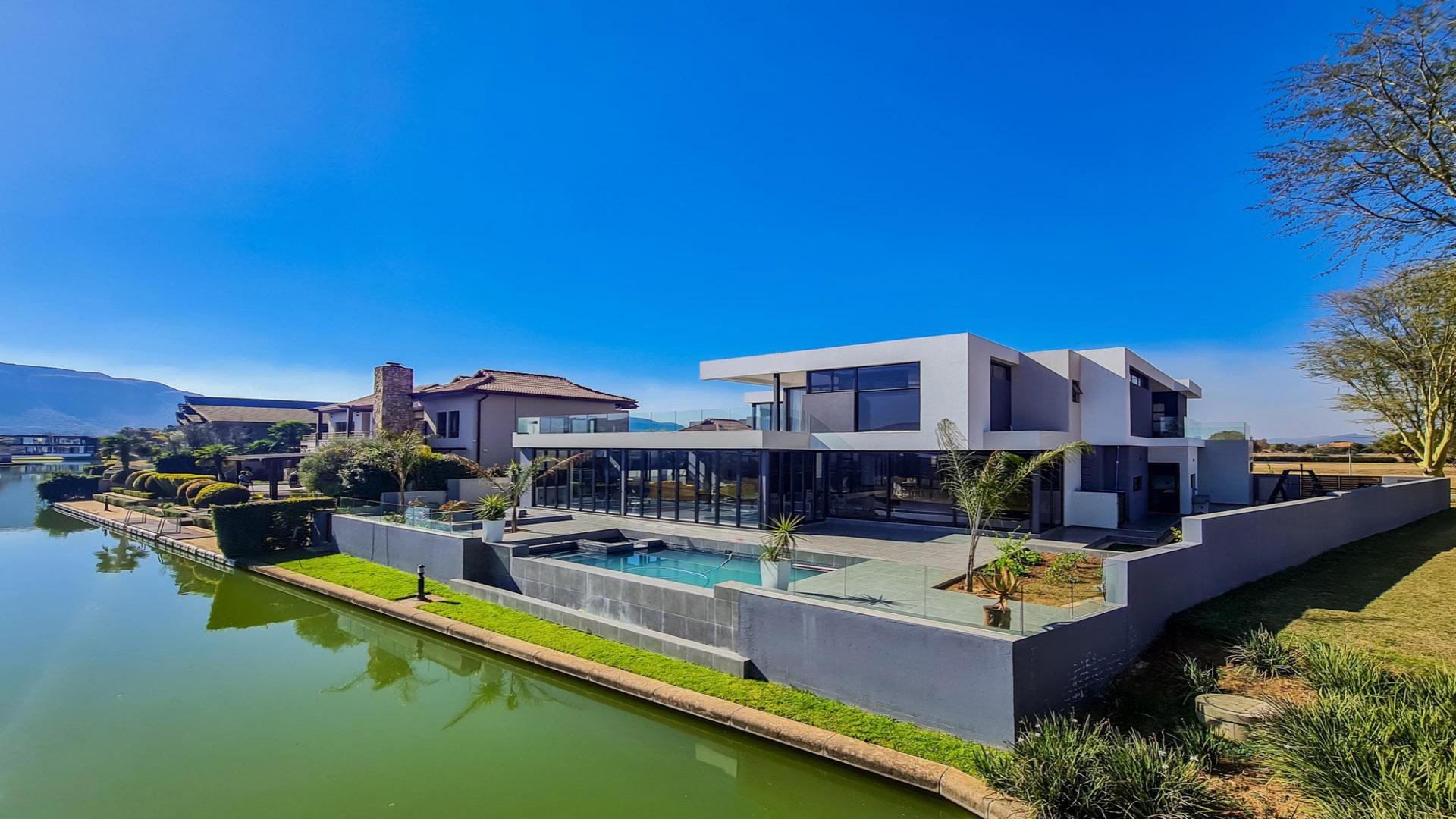 Backyard of property in The Islands Estate