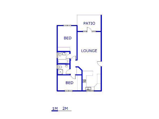 Floor plan of the property in Paulshof