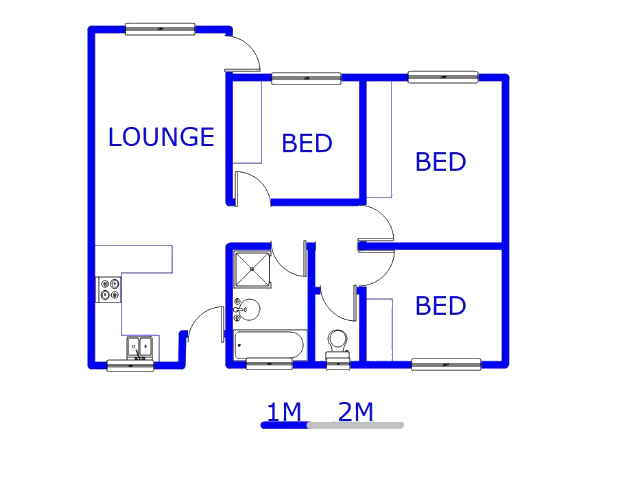 Floor plan of the property in Rembrandt Park