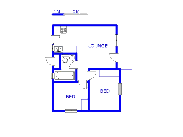 Floor plan of the property in Sky City
