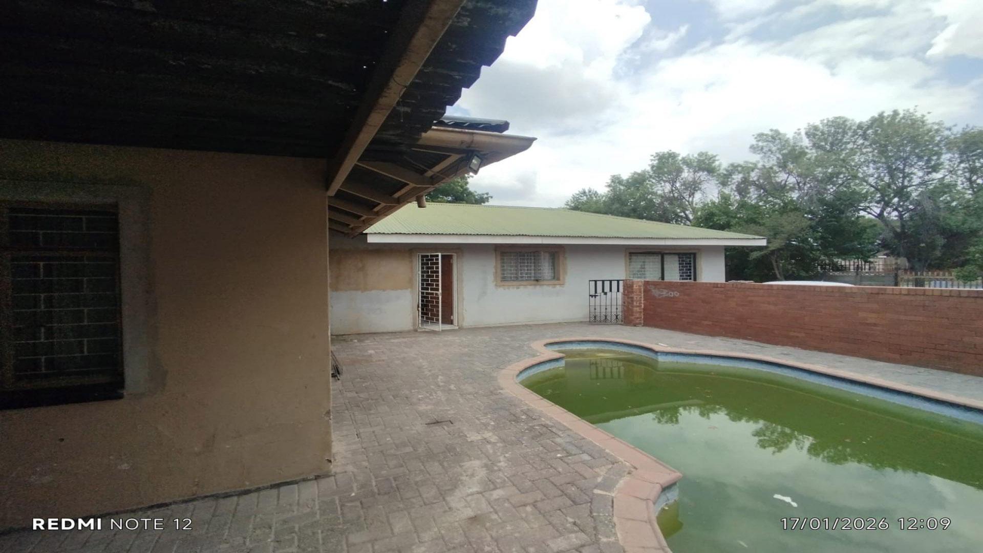 Backyard of property in Sasolburg
