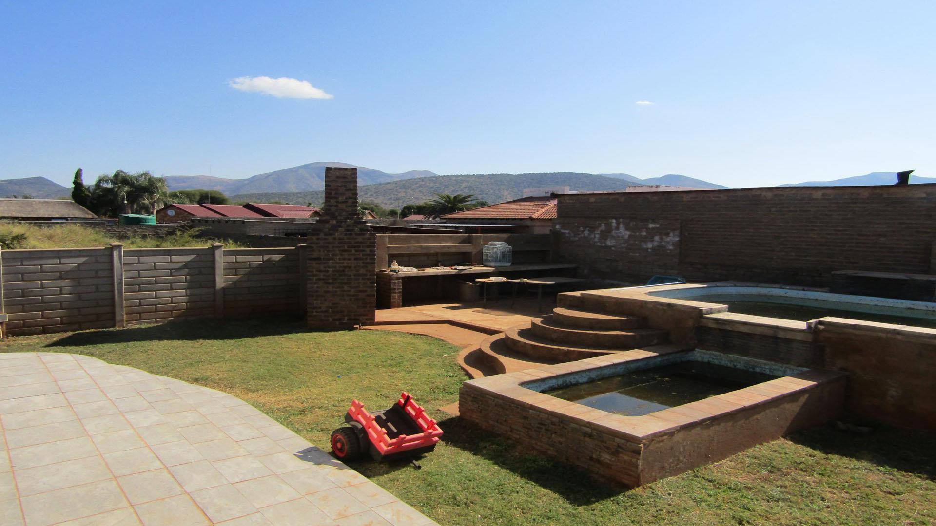 Backyard of property in Thabazimbi