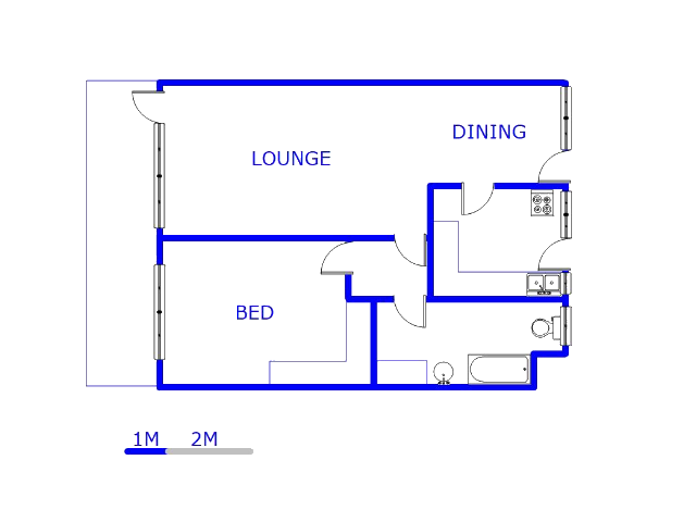 Floor plan of the property in Florida North