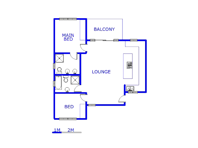 Floor plan of the property in Longlake 