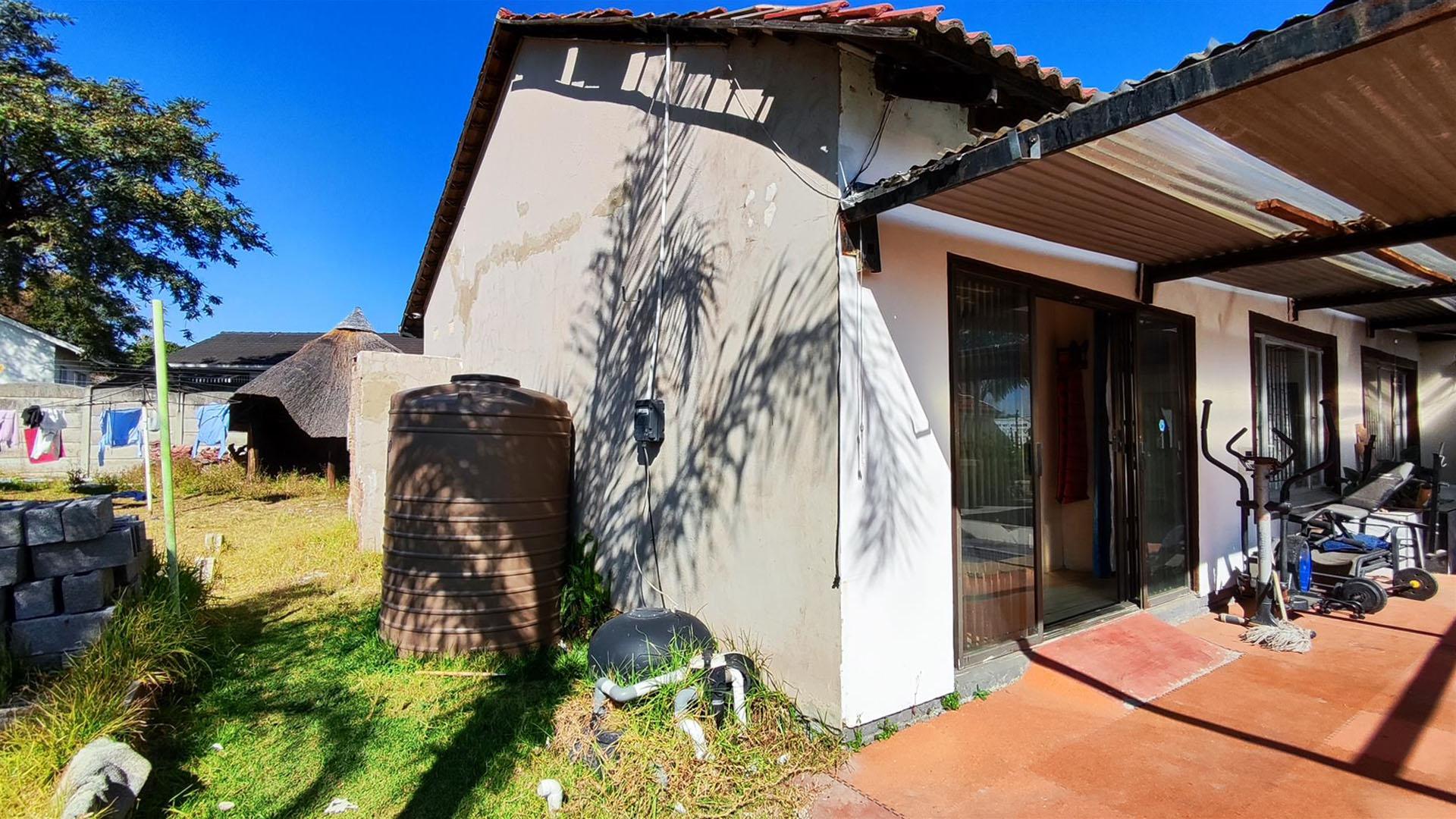 Backyard of property in Birch Acres