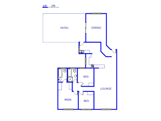 Floor plan of the property in Terenure