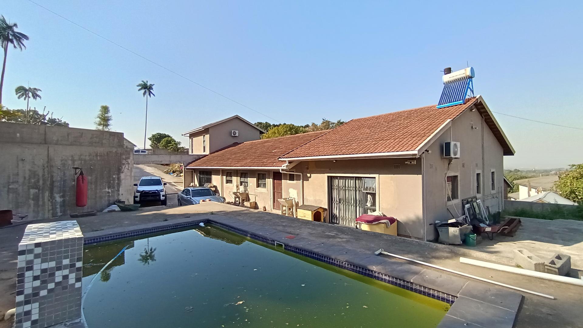 Backyard of property in Escombe 