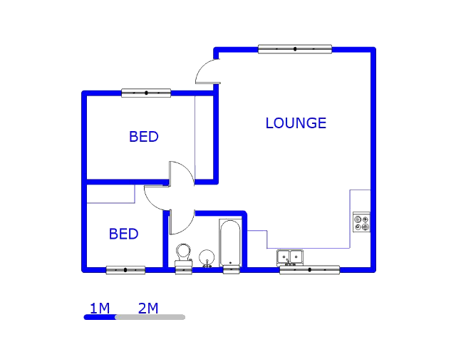 Floor plan of the property in Meredale