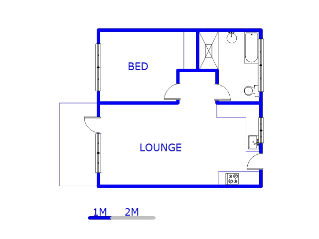 2nd Floor - 64m2 of property for sale in Johannesburg Central