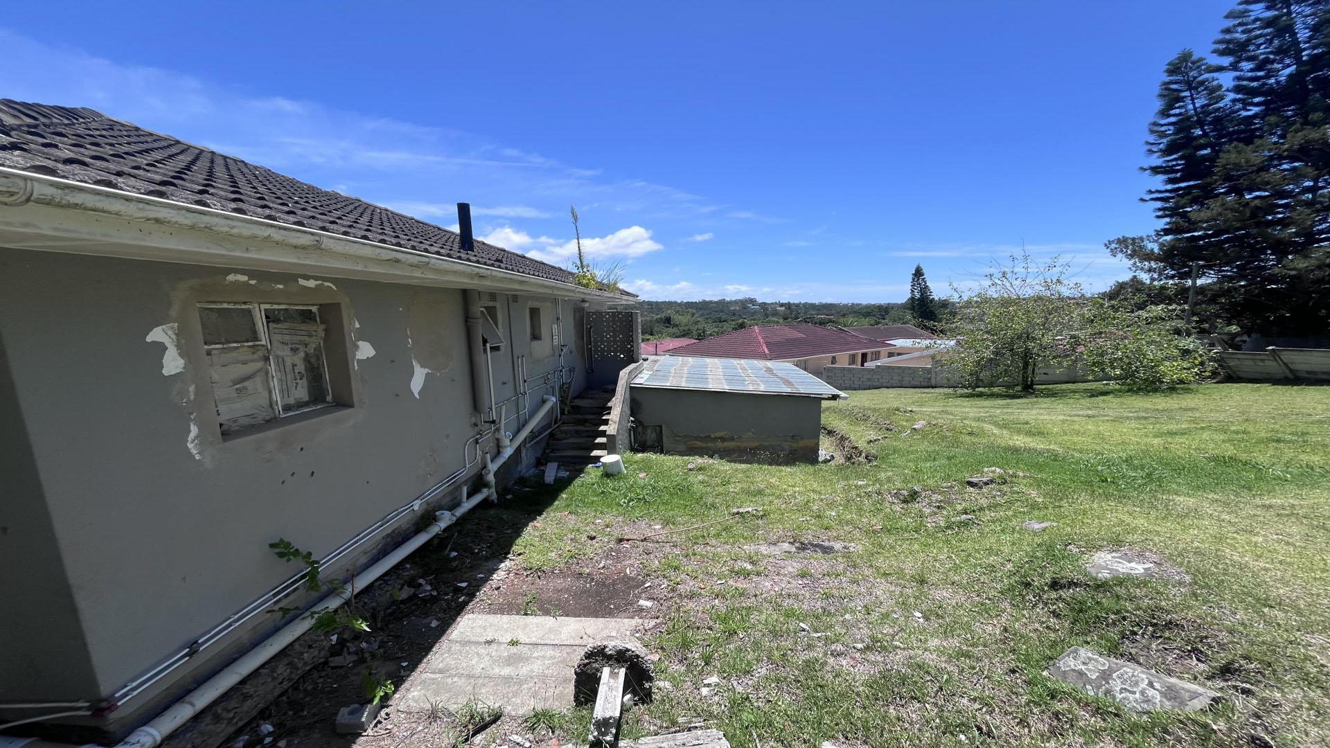 Backyard of property in East London