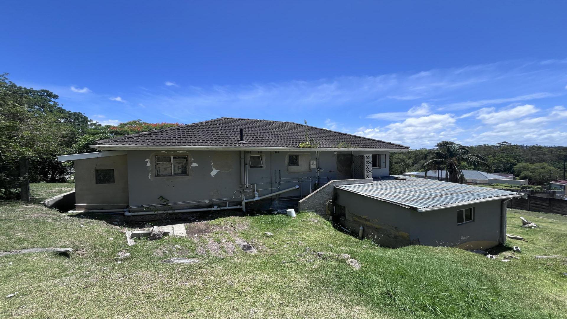 Backyard of property in East London