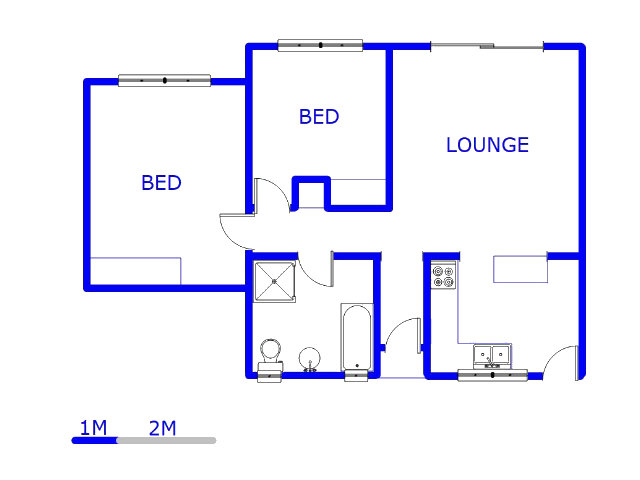 Floor plan of the property in Georginia