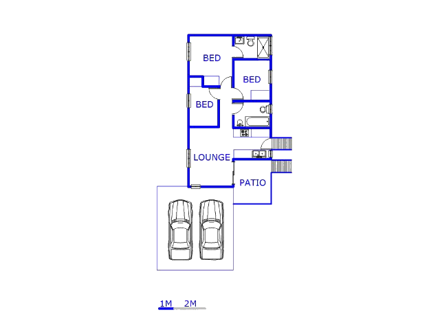 Floor plan of the property in Lotus Gardens
