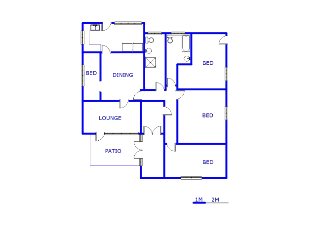 Floor plan of the property in Rewlatch