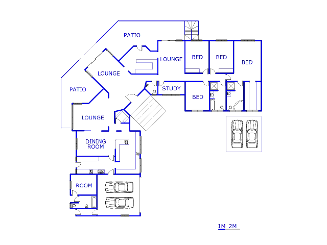 Floor plan of the property in Moreletapark