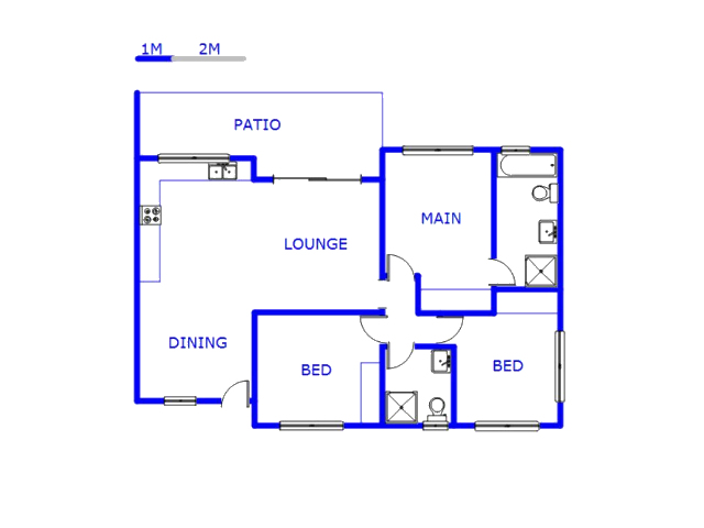 Floor plan of the property in Ballitoville