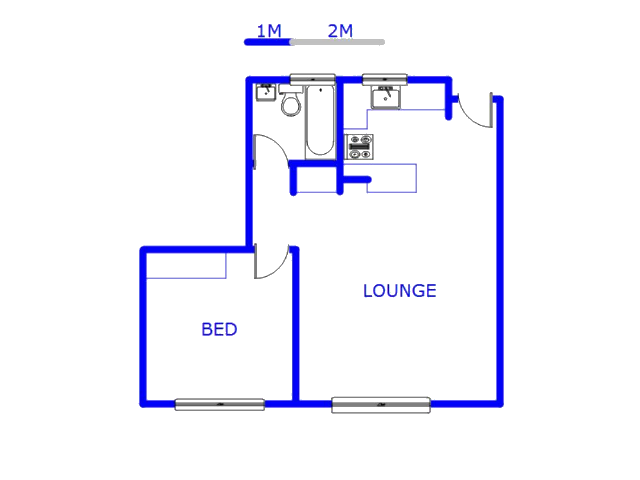 Floor plan of the property in Boksburg