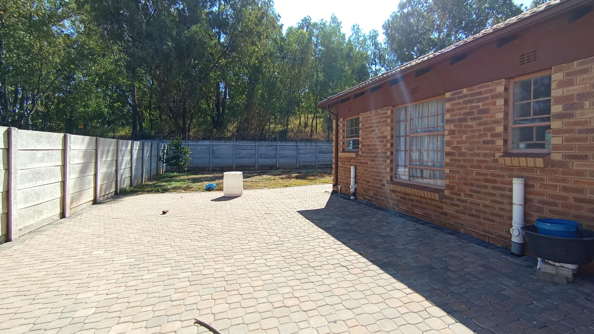 Backyard of property in Clayville