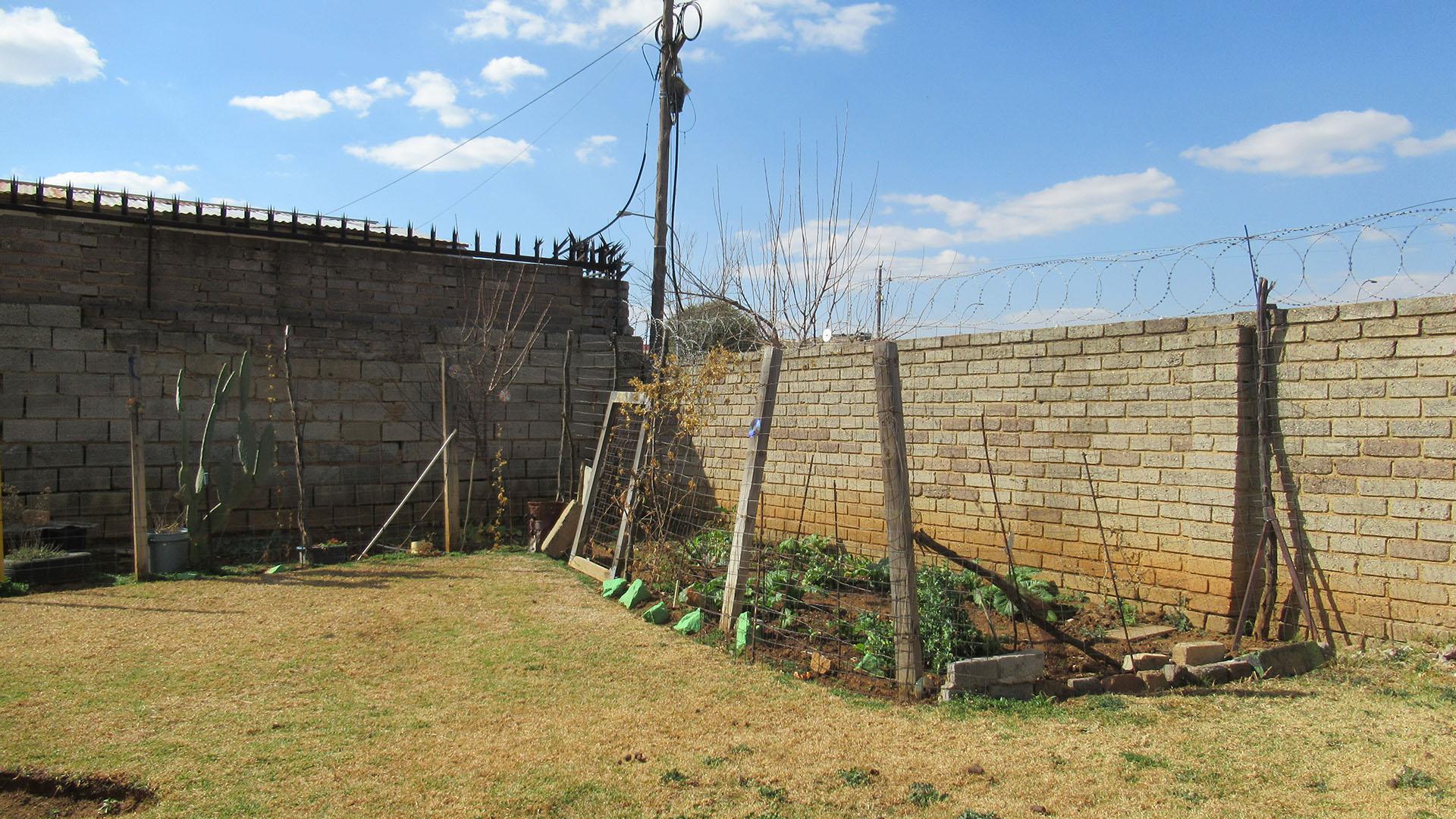 Backyard of property in Lenasia South