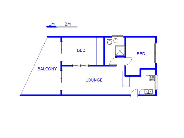 Floor plan of the property in Warner Beach