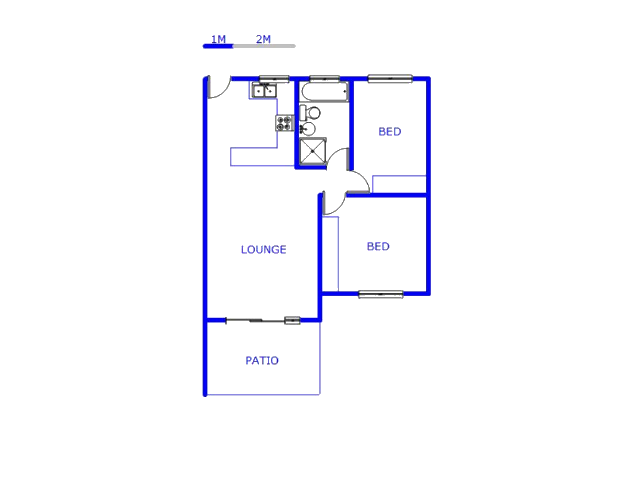 Floor plan of the property in Rand Collieries Sh