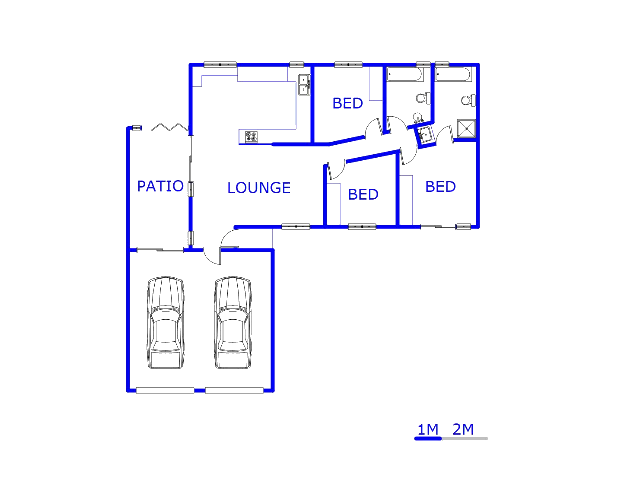 Floor plan of the property in Amandasig