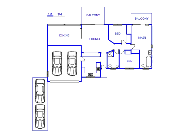 Floor plan of the property in Amanzimtoti 