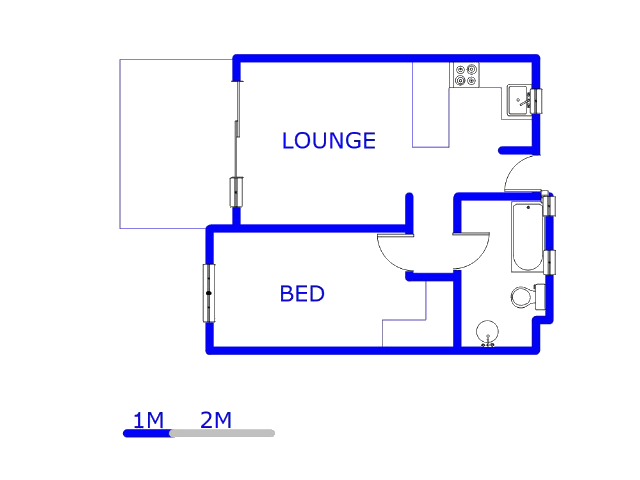 Floor plan of the property in Jackal Creek Golf Estate