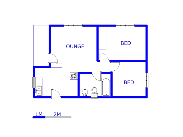 Ground Floor - 55m2 of property for sale in Crystal Park