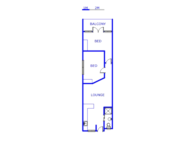 Floor plan of the property in Pietermaritzburg (KZN)