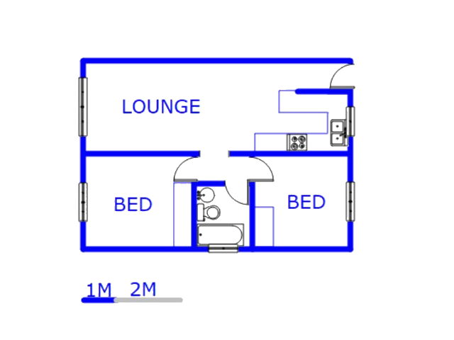 Floor plan of the property in Lyndhurst
