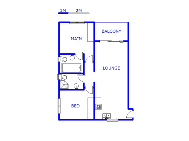 Floor plan of the property in Zwartkoppies