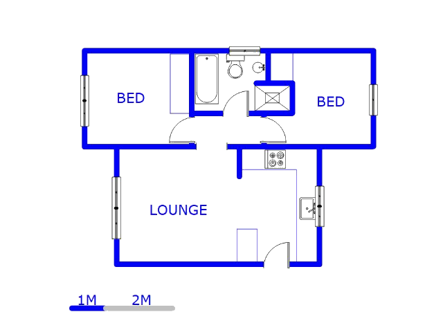 1st Floor - 49m2 of property for sale in Aeroton