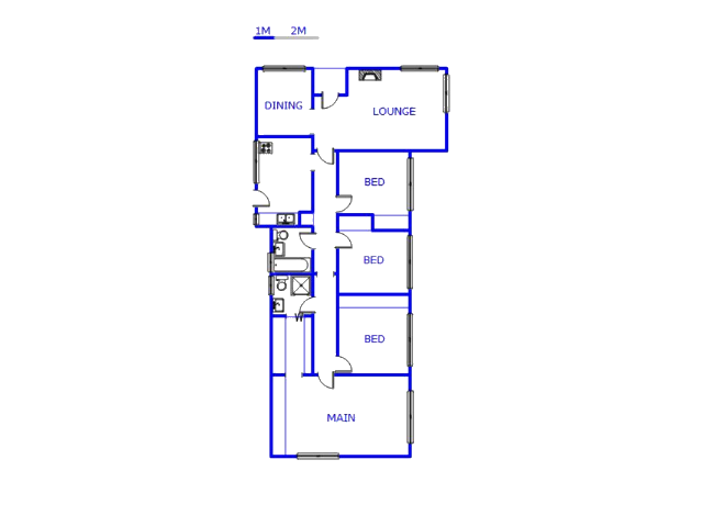 Floor plan of the property in Birch Acres