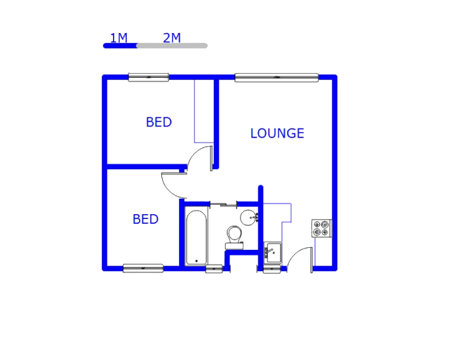 Ground Floor - 45m2 of property for sale in Fleurhof